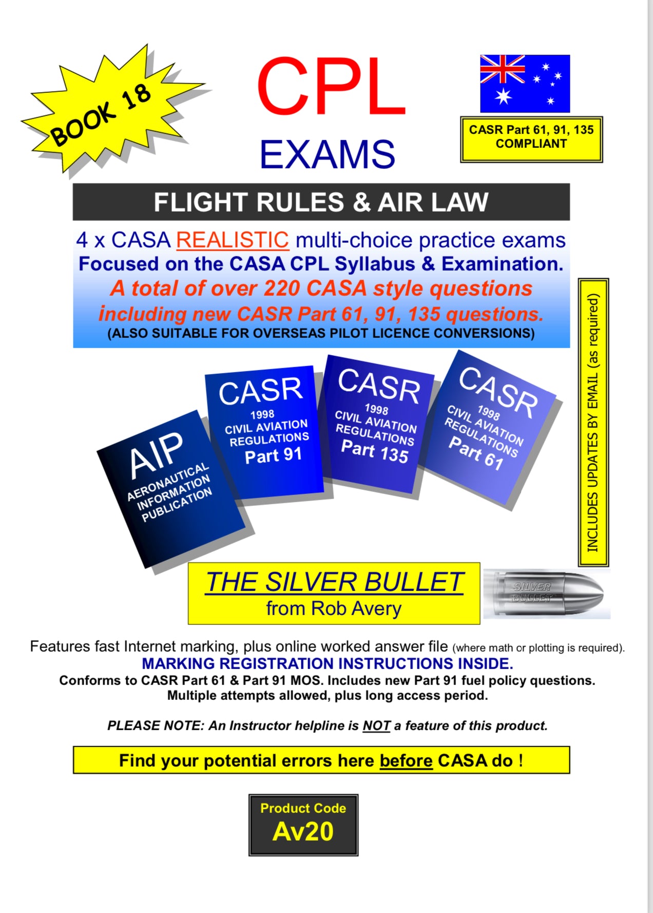 Avfacts by Rob Avery CPL Flight Rules & Air Law Practice Exams - AV20