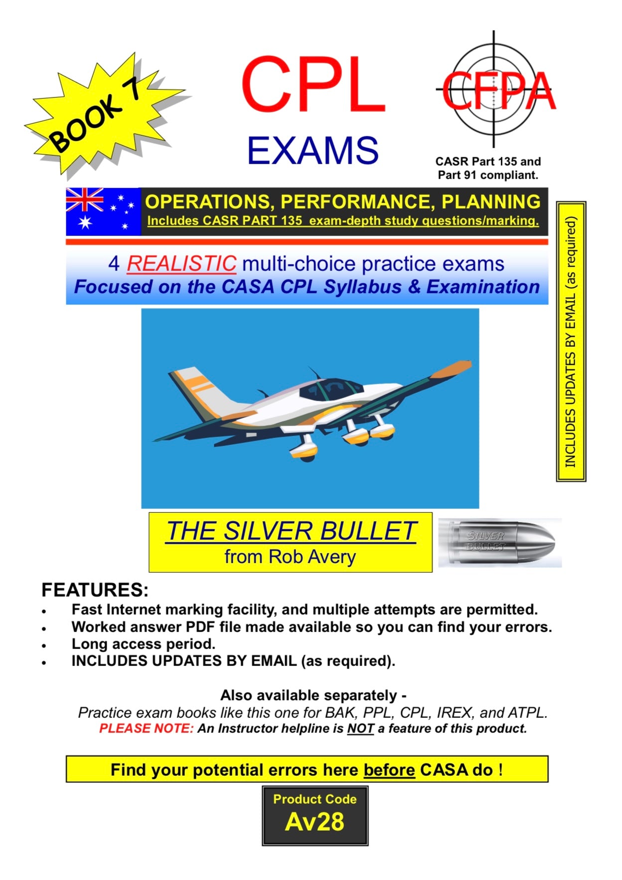 Avfacts by Rob Avery - Operations, Performance & Planning Practice Exams - AV28