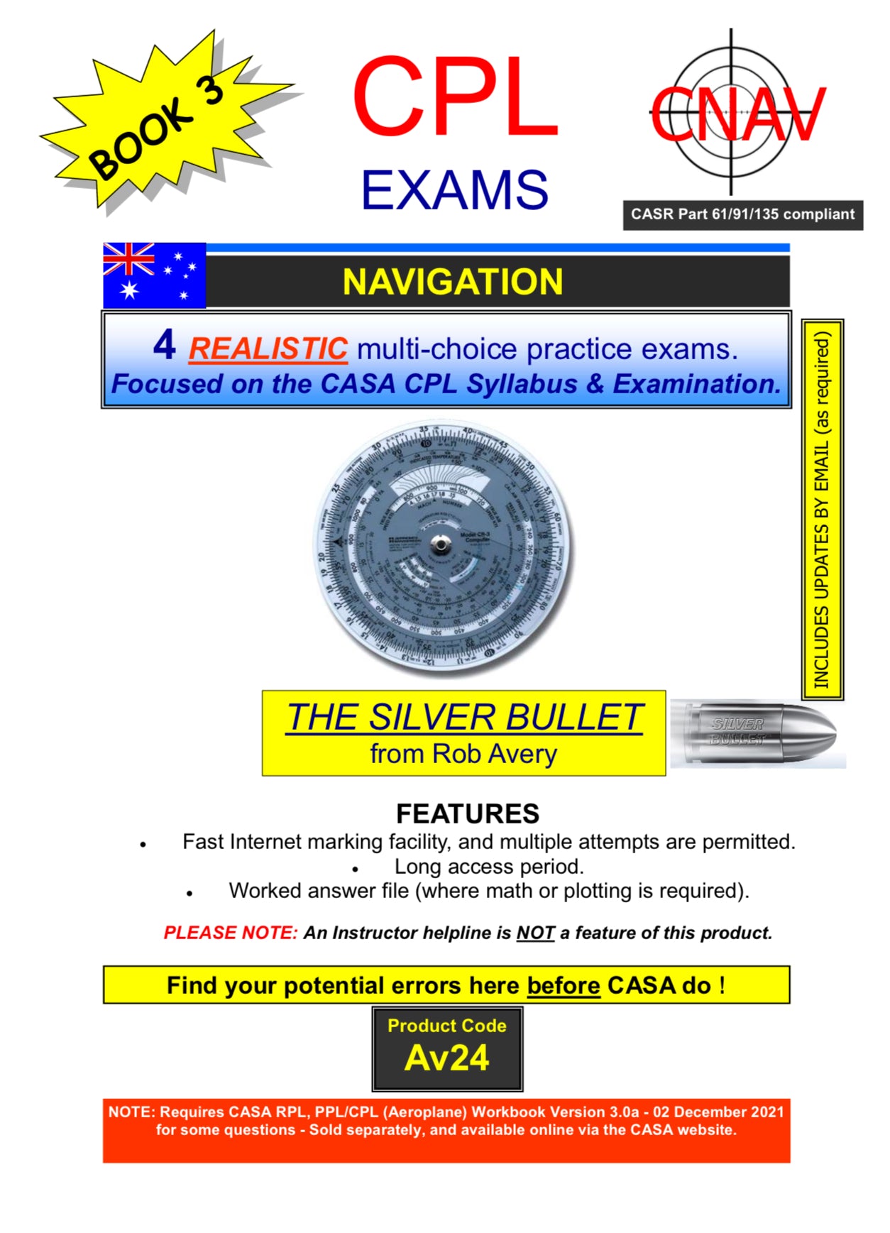 Avfacts by Rob Avery CPL Navigation Practice Exams - AV24