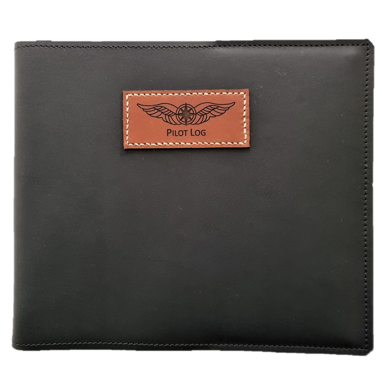 Airservices Australia Pilot Logbook Cover - Black Aniline Leather