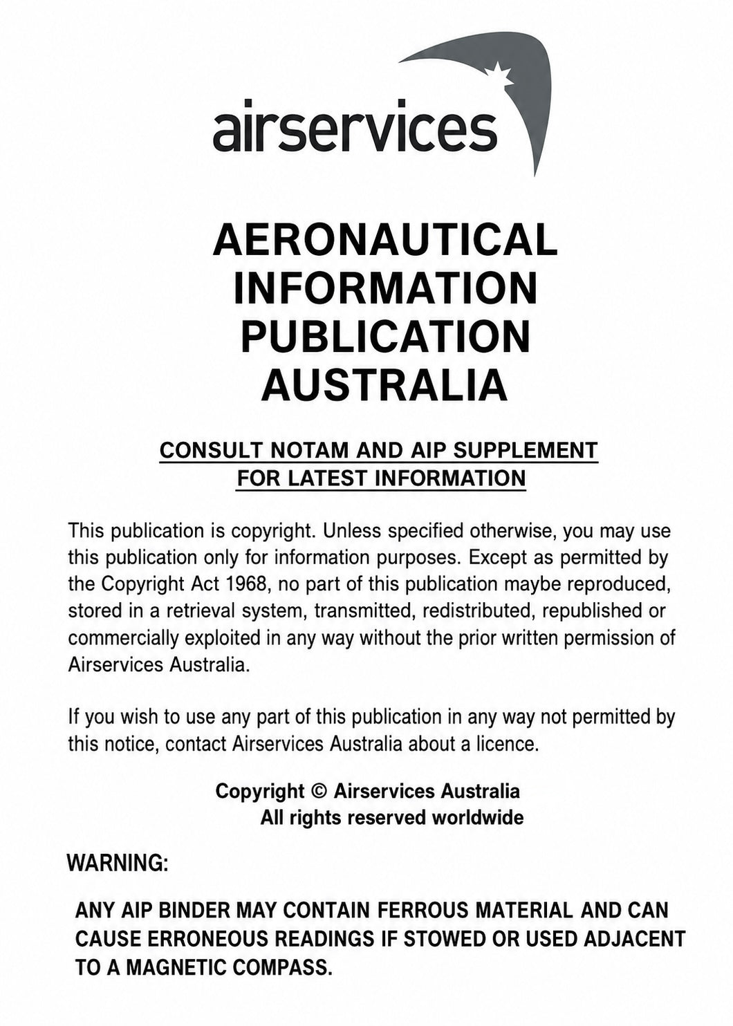 AIP - Aeronautical Information Publication Amendments