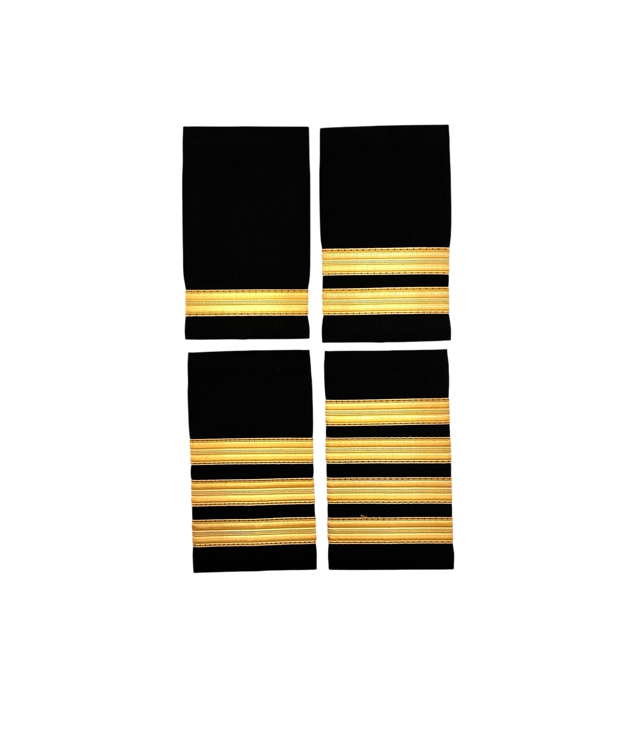 Epaulettes Black With Gold Bars