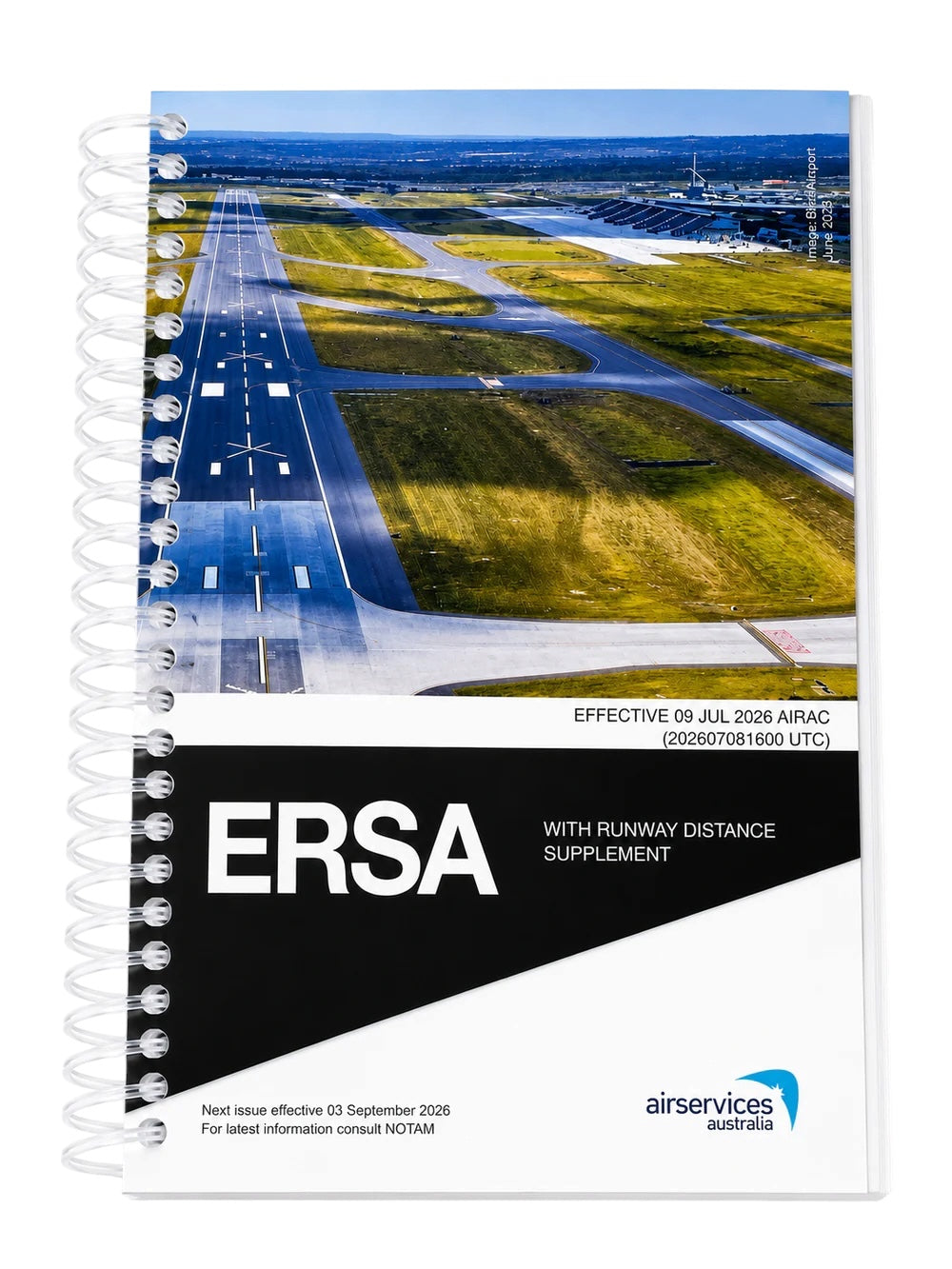 ERSA Sprial Bound with RDS - En-Route Supplement Australia Spiral Bound with Runway Distance Supplement • Effective 09 JULY 2026