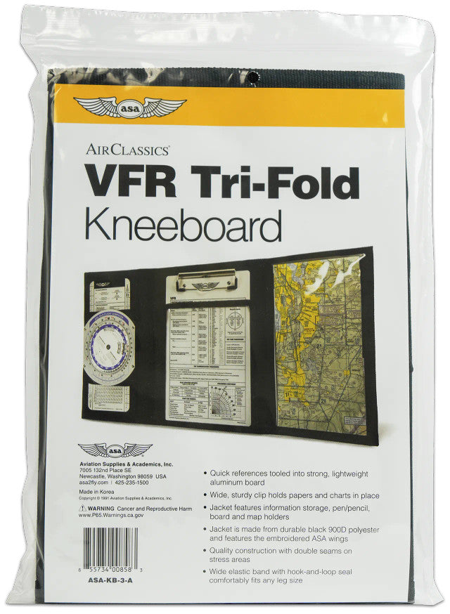 ASA VFR Tri-Fold Kneeboard