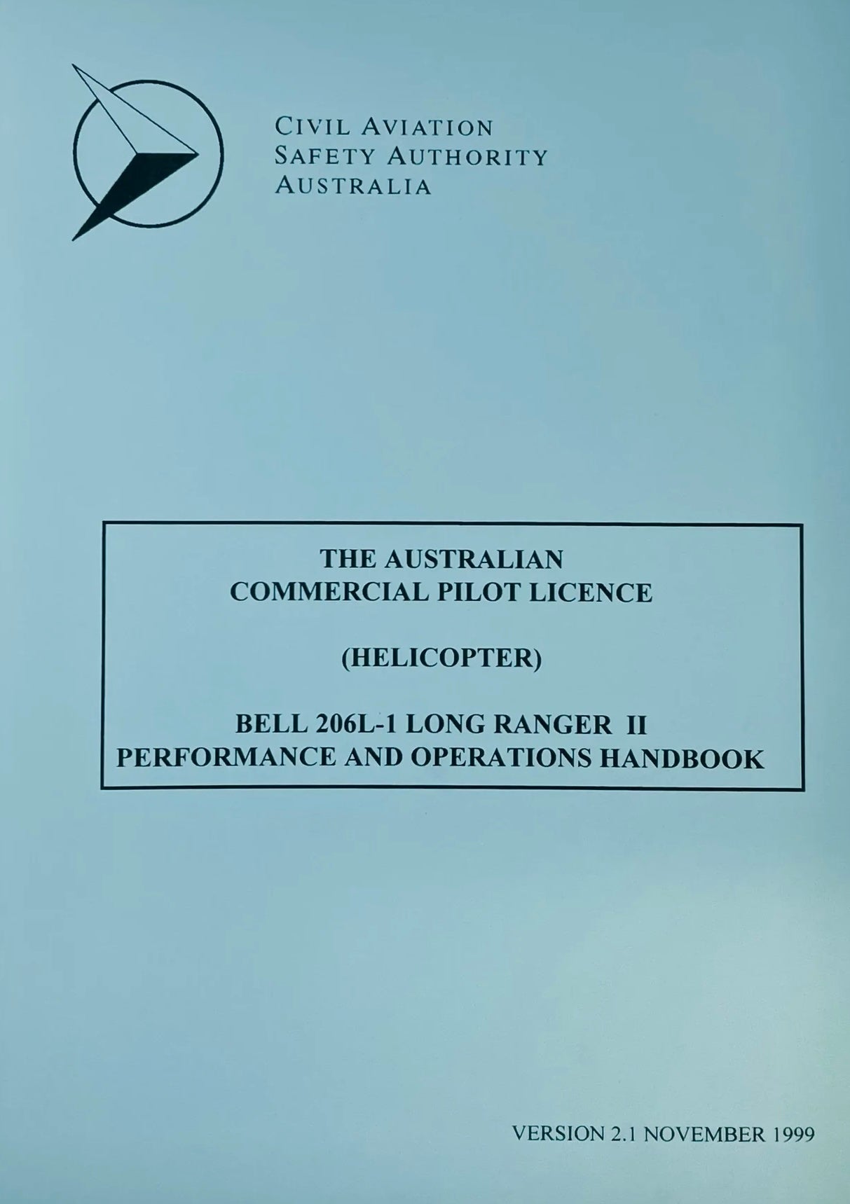 CASA CPL Helicopter Bell 206L-1 Longranger II Performance and Operating Handbook
