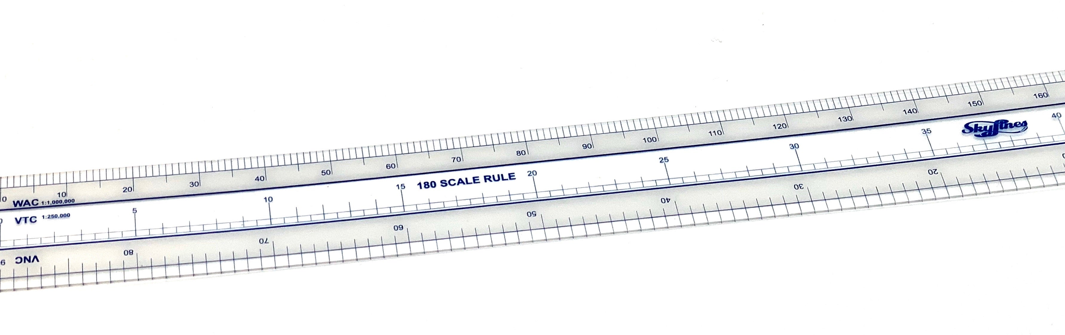 Skylines 180 Nautical Miles Navigation Ruler