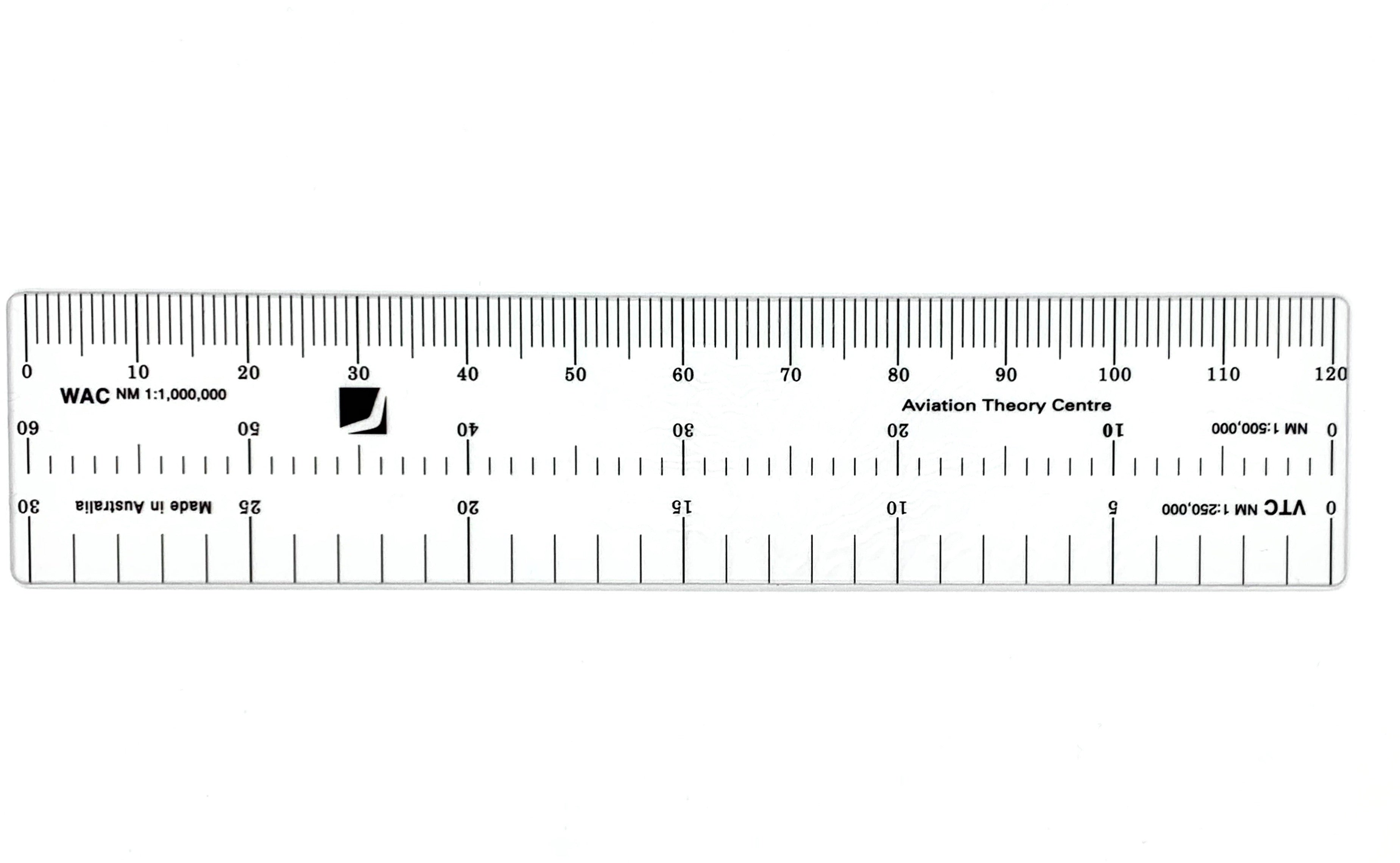 ATC - 120 Nautical Miles Navigation Ruler