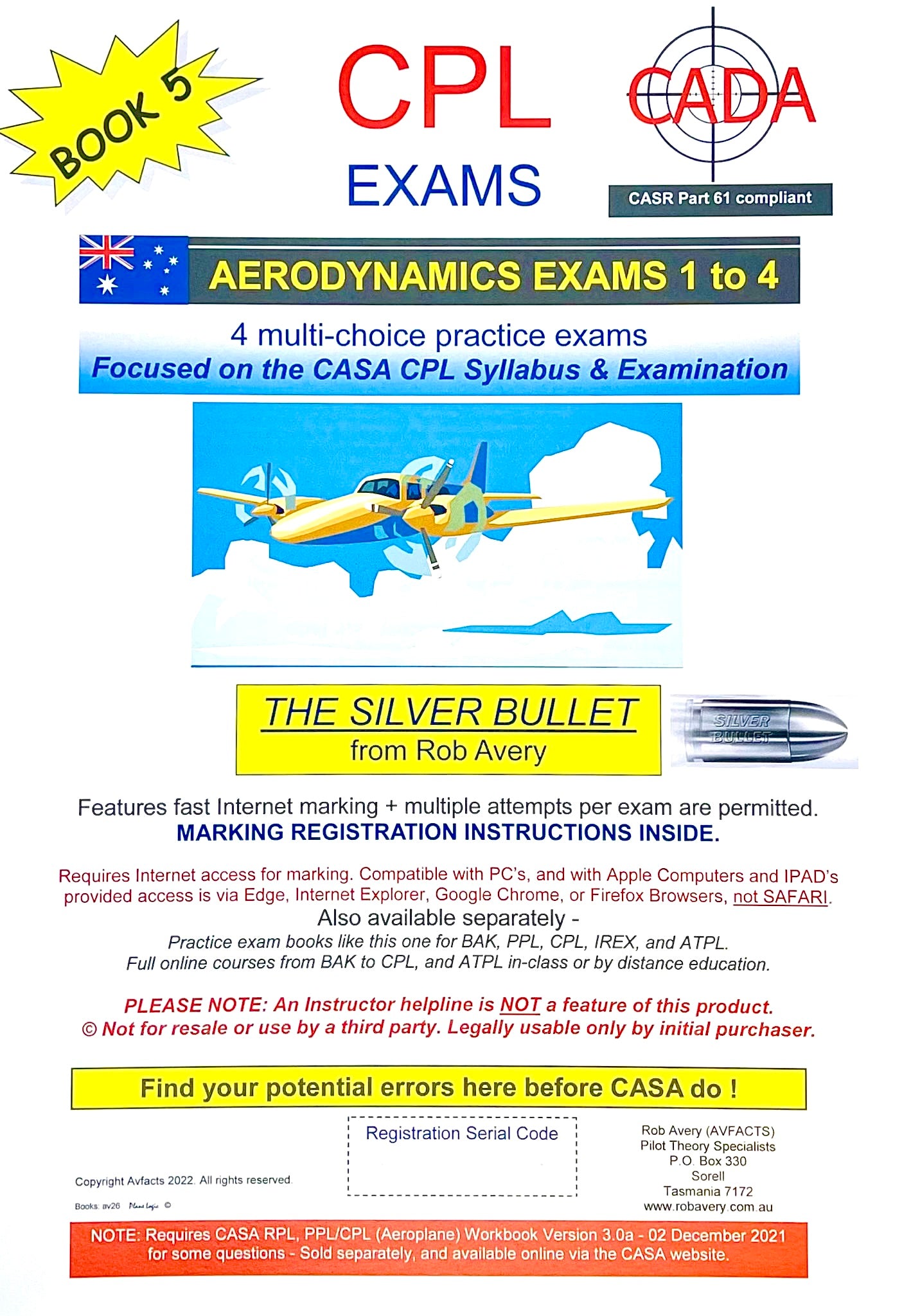 Avfacts by Rob Avery CPL Aerodynamics Practice Exams 1 to 4 - AV26