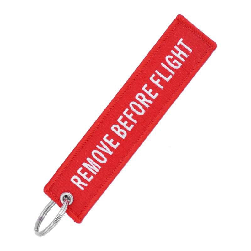 REMOVE BEFORE FLIGHT Keyring