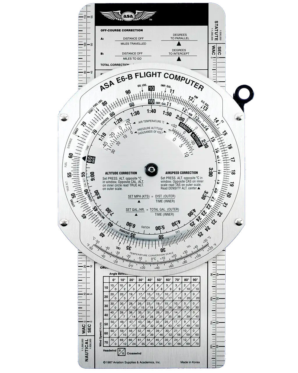 ASA E6-B Aluminium Flight Computer