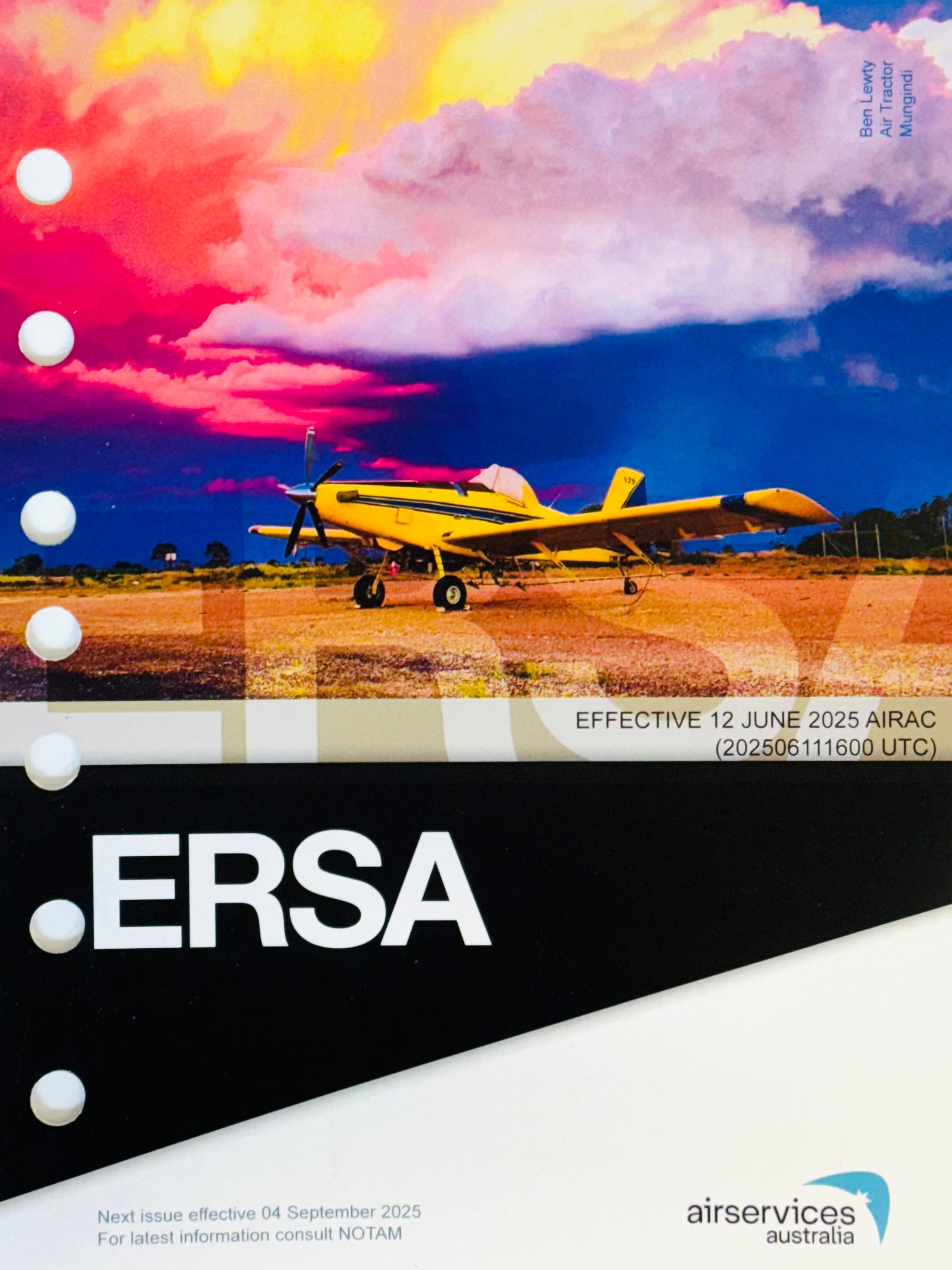 ERSA Loose Leaf with RDS - En-Route Supplement Australia Loose Leaf with Runway Distance Supplement • Effective 12 JUNE 2025