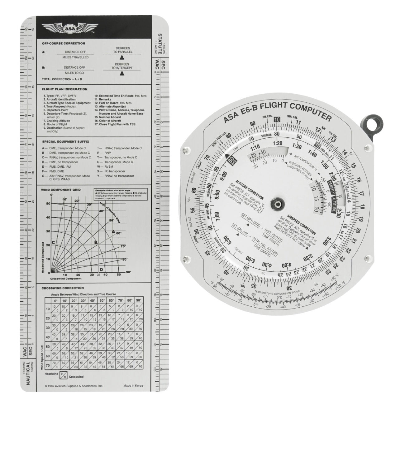 ASA E6-B Aluminium Flight Computer