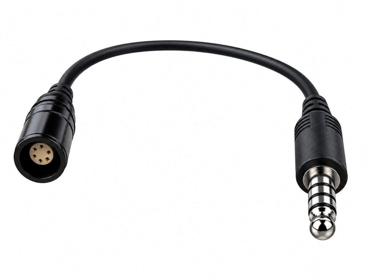 Skylines Aviation Communications 6 Pin LEMO to Helicopter U174 Adapter