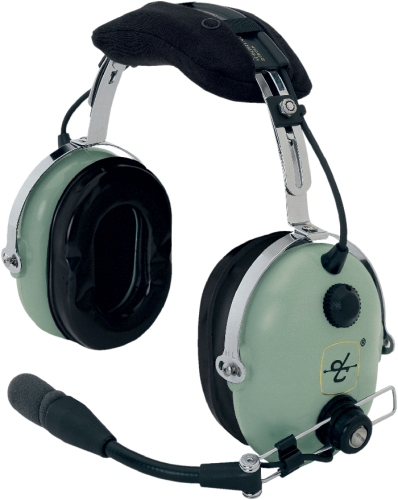 David Clark H10-60 Headset Straight Cord Dual Plugs + FREE HEADSET BAG