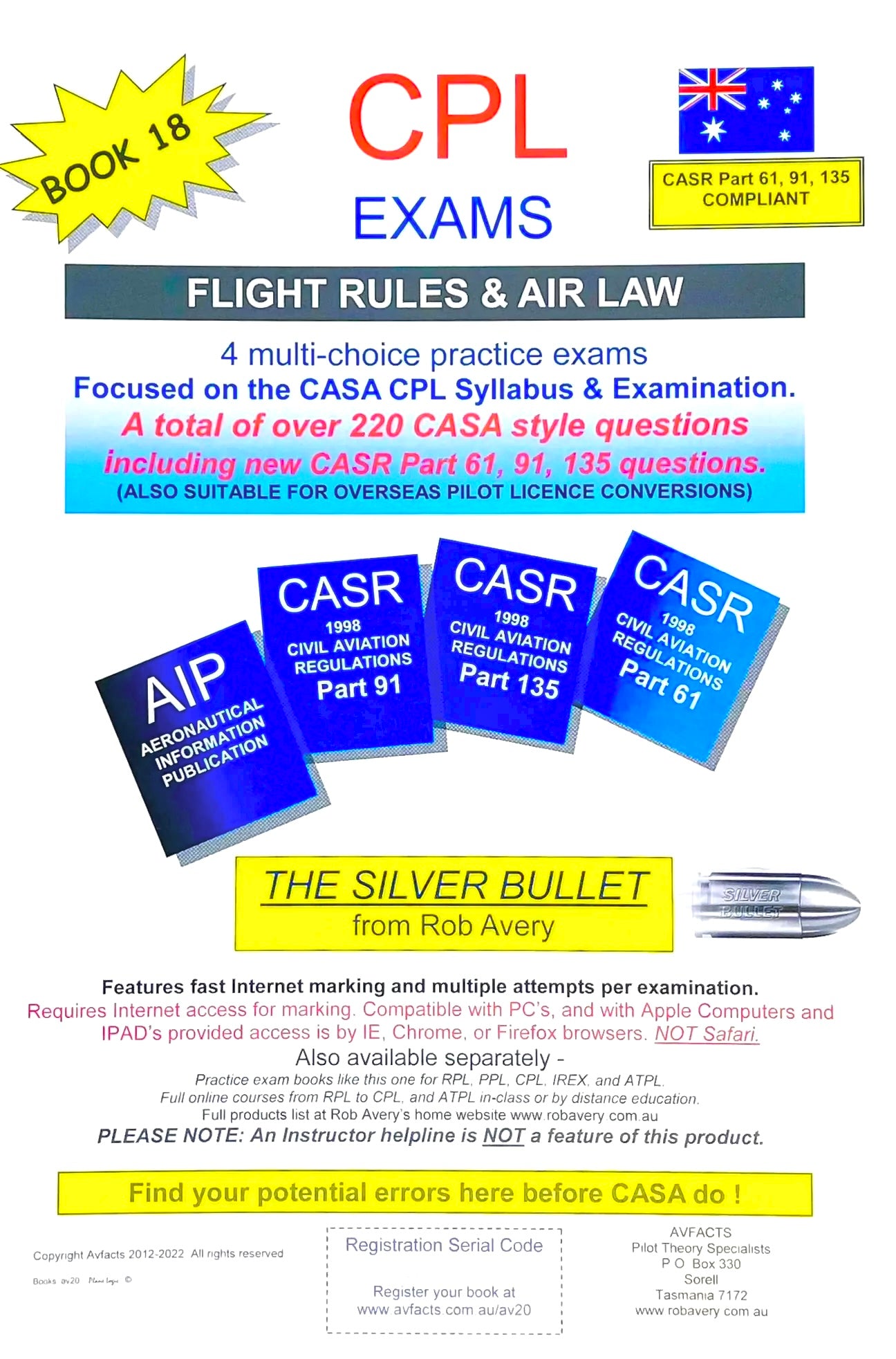 Avfacts by Rob Avery CPL Flight Rules & Air Law Practice Exams - AV20
