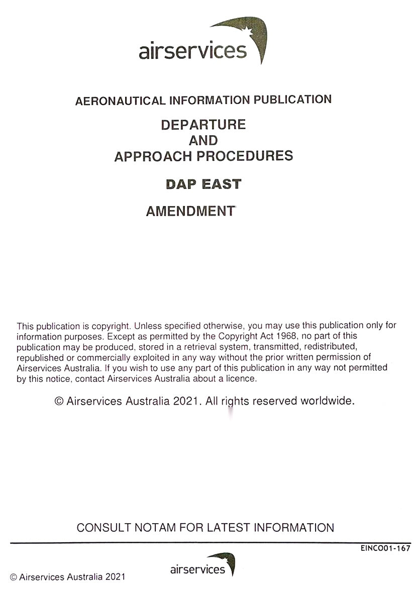 DAP EAST - Departure & Approach Procedures East Amendments