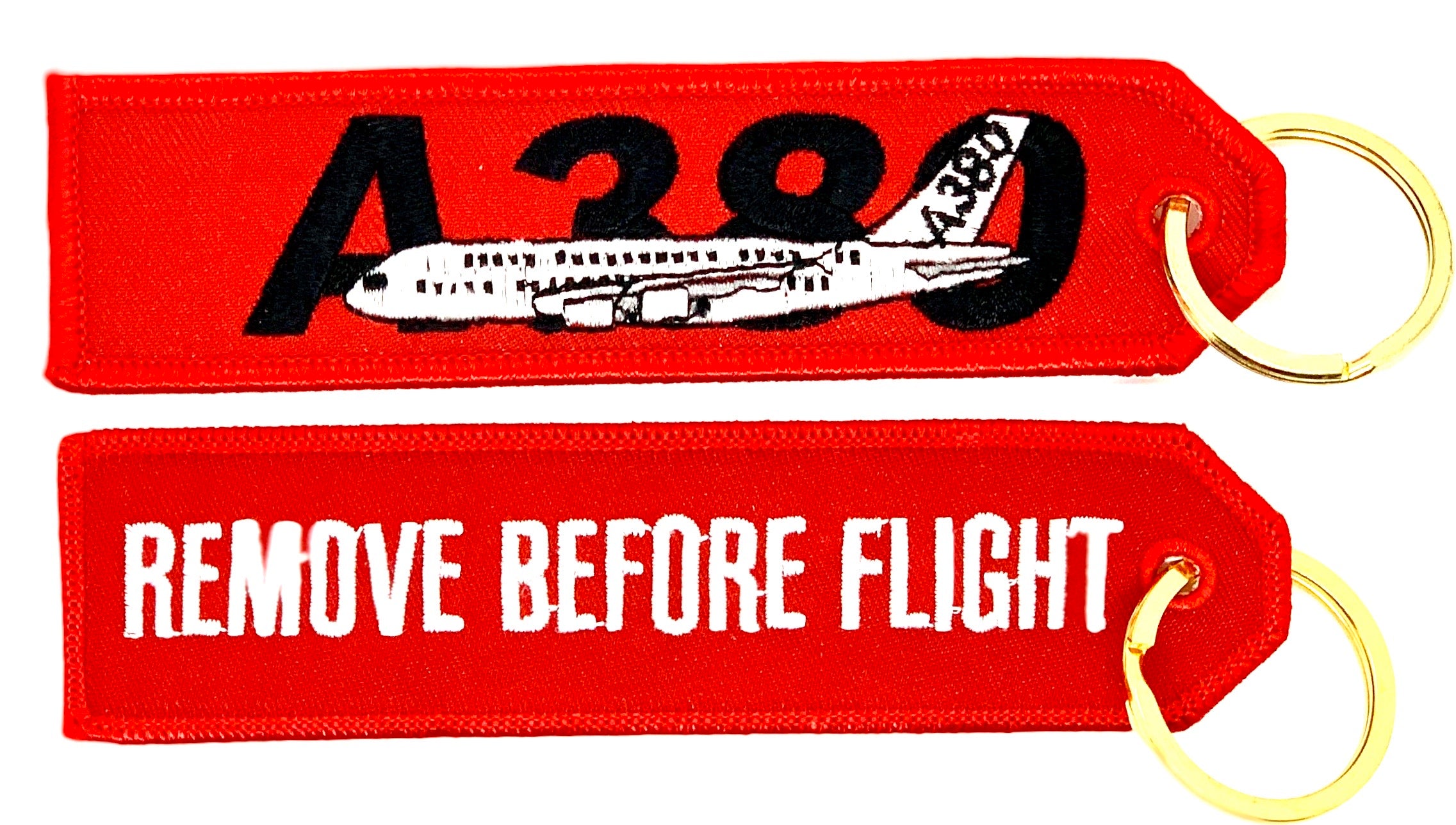 REMOVE BEFORE FLIGHT AIRBUS A380 Keyring